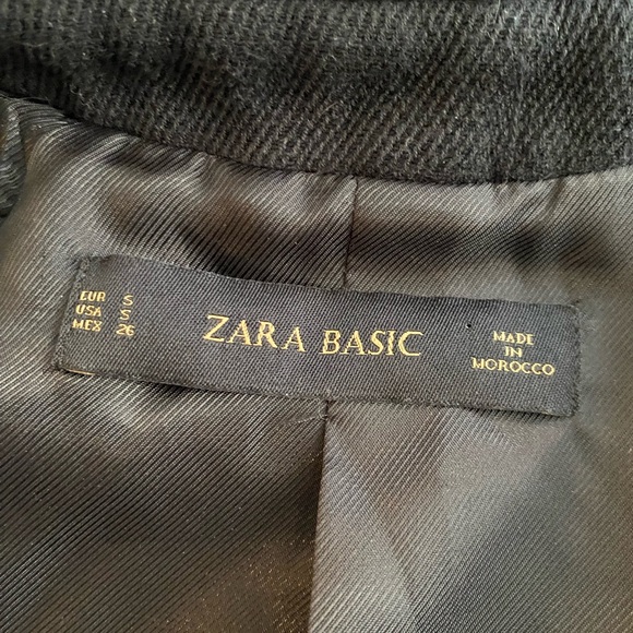 ZARA BASIC PEA COAT - Picture 2 of 2